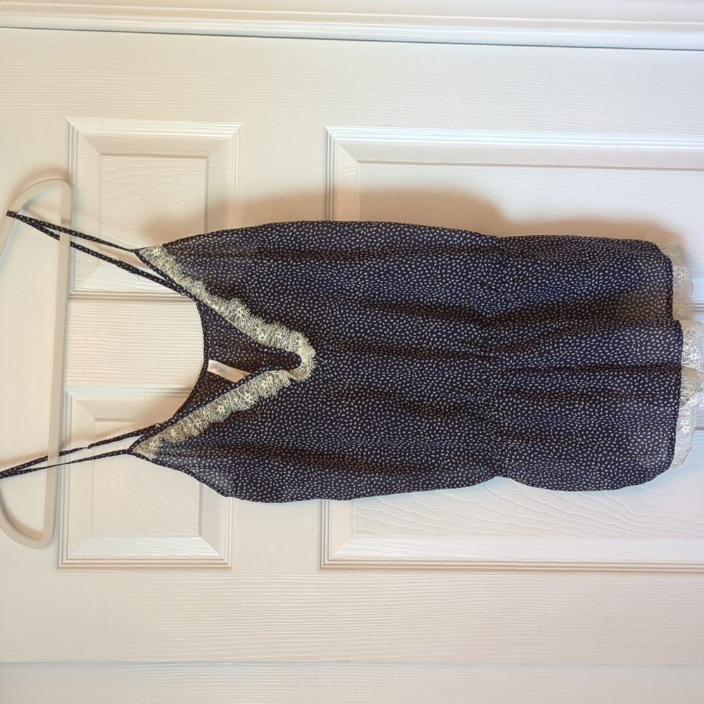 Navy romper w/ lace